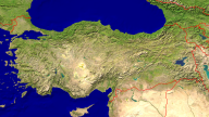 Türkei Satellit + Grenzen 1920x1080